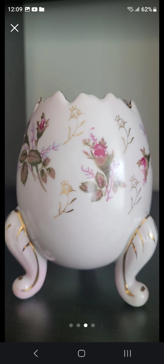 Napcoware Floral Egg-Shaped Footed Vase - photo 3