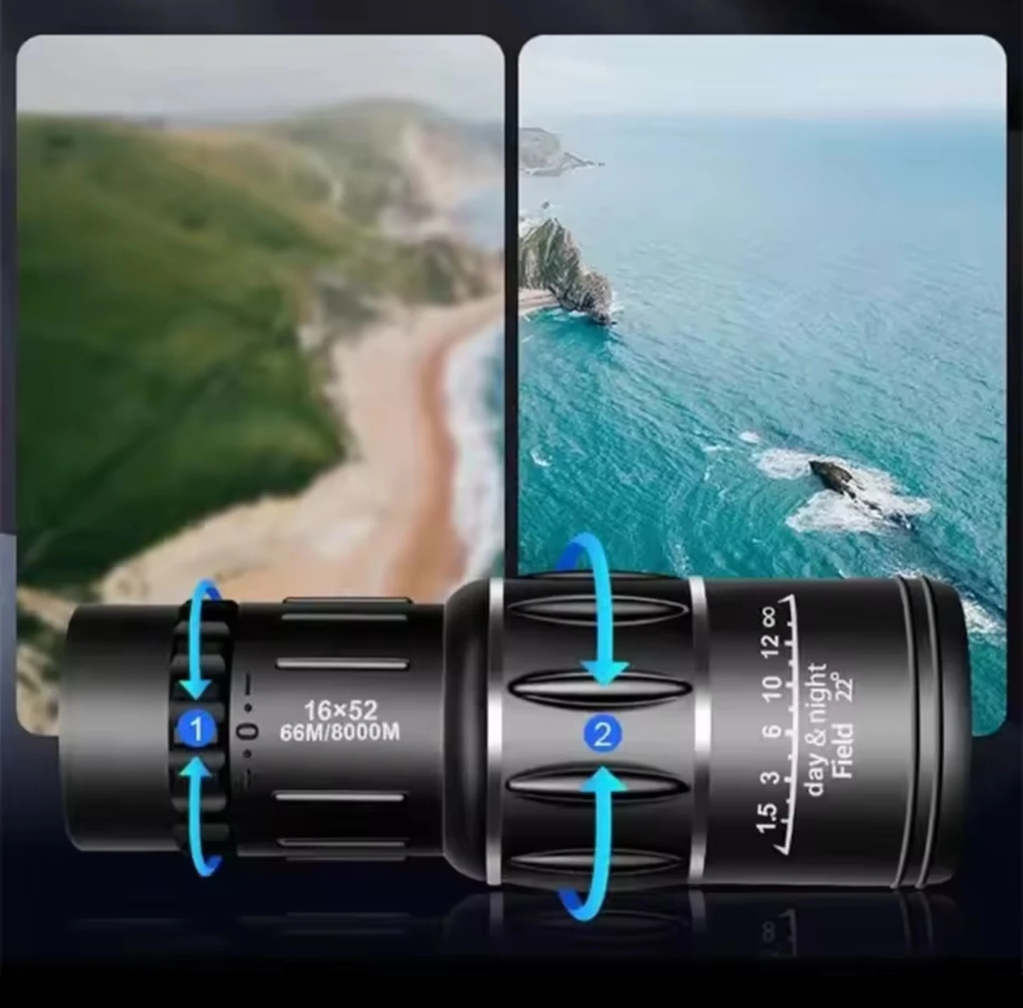 16x52 Monocular Telescope - photo 2