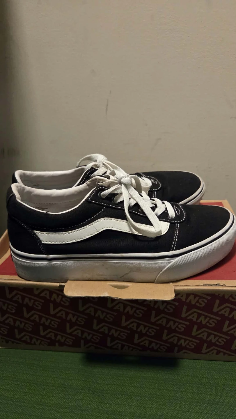 Vans Ward Sneakers Black White Size 8 - photo 4