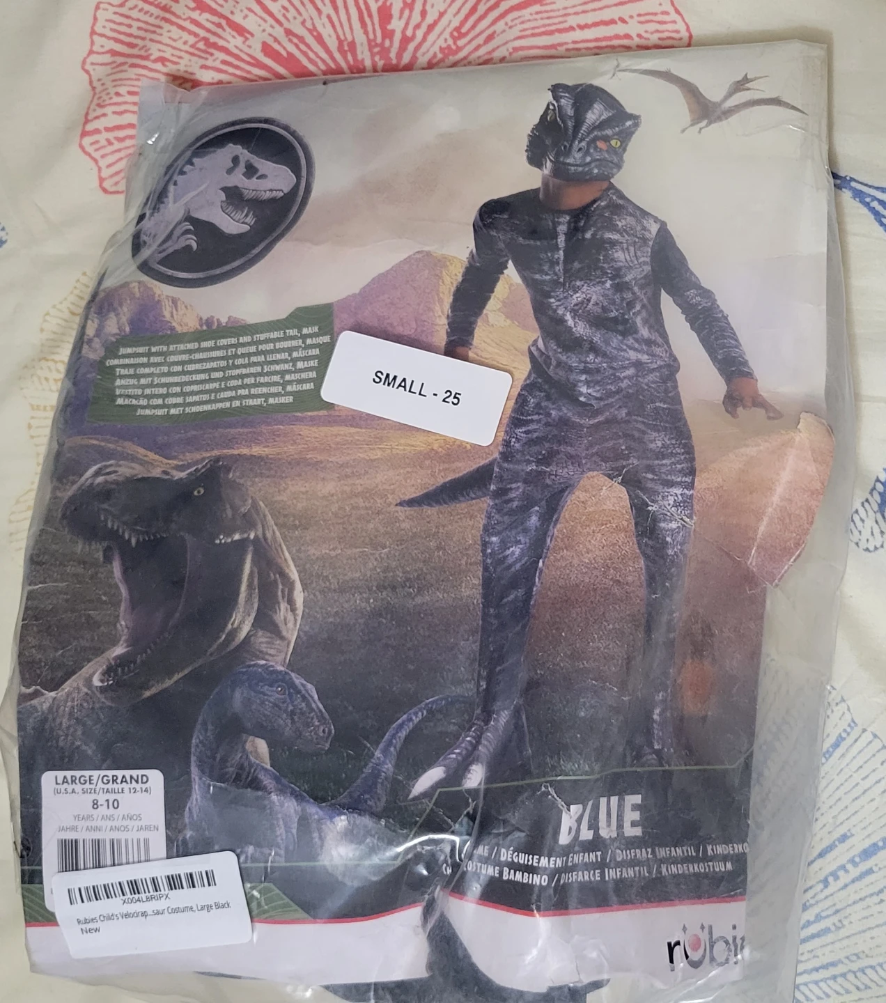 Rubies Jurassic World Blue Velociraptor Costume Large
