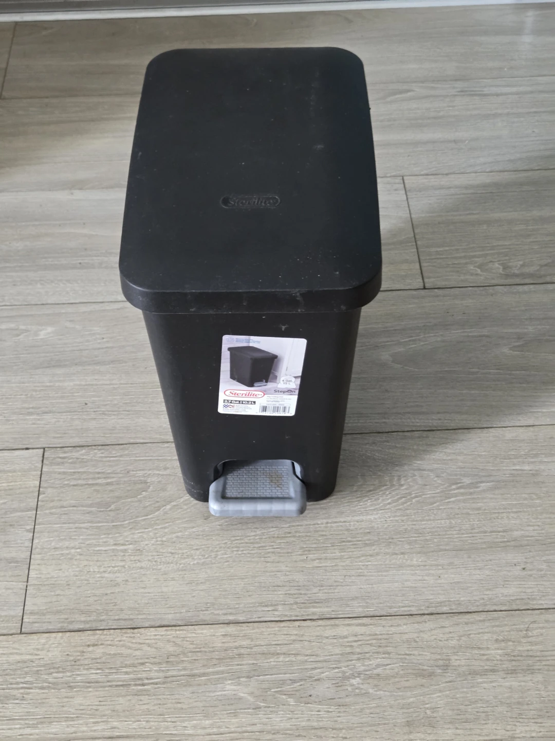 Sterilite StepOn Wastebasket Black - photo 3