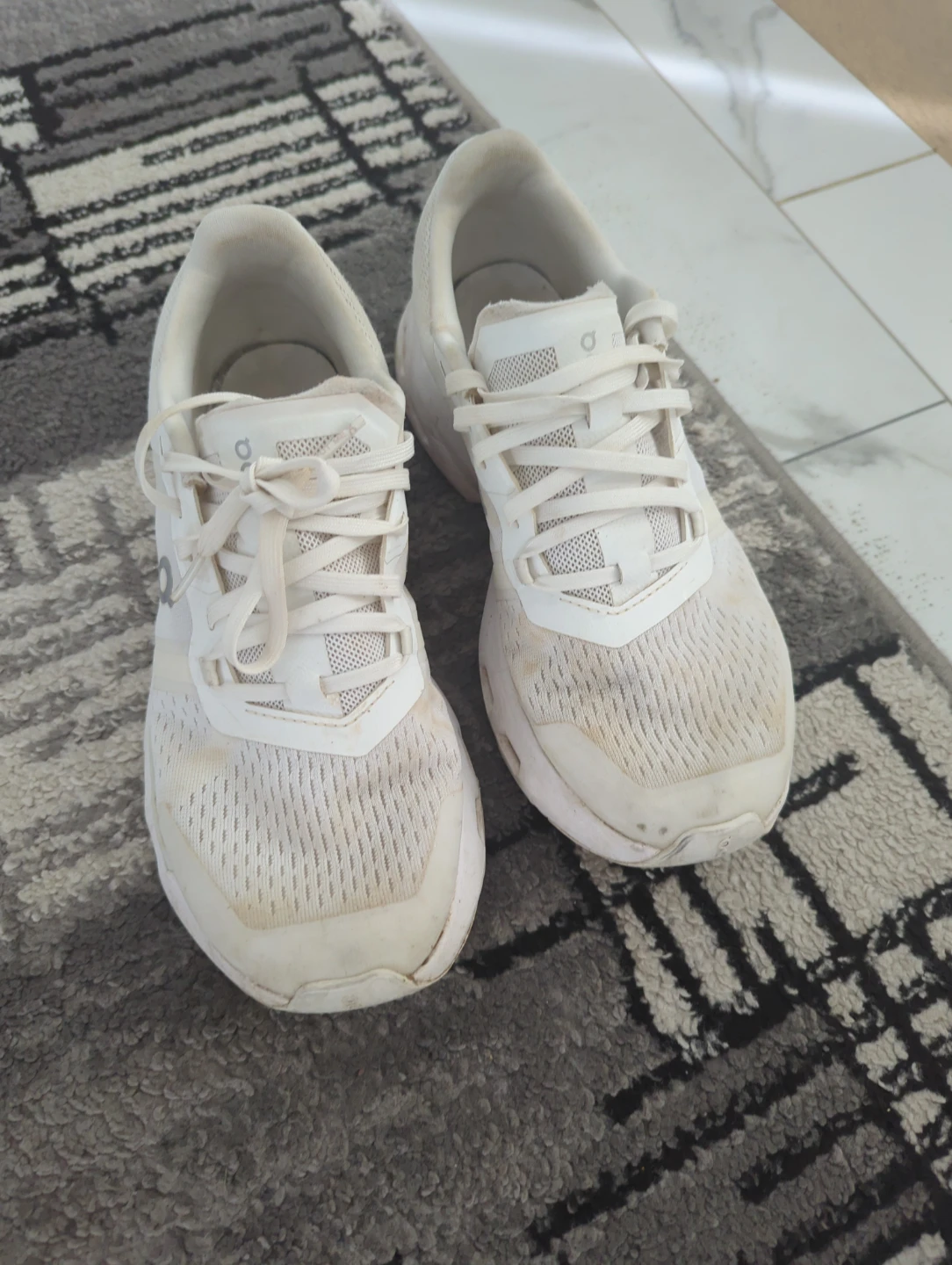 On Cloud White Running Shoes