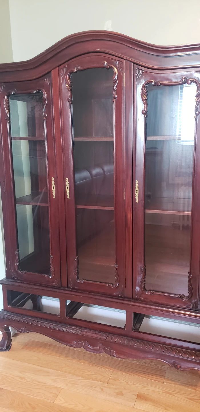 Vintage Mahogany China Cabinet - photo 2