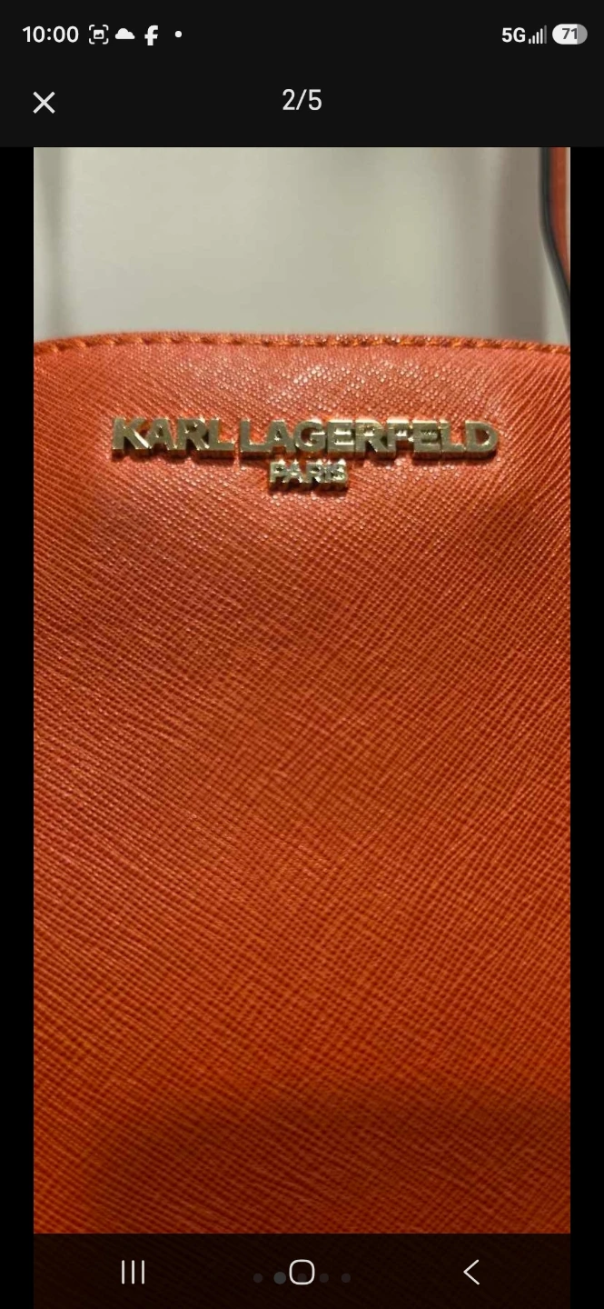 Tote/sachel like new used once by Karl Lakerfield - photo 3