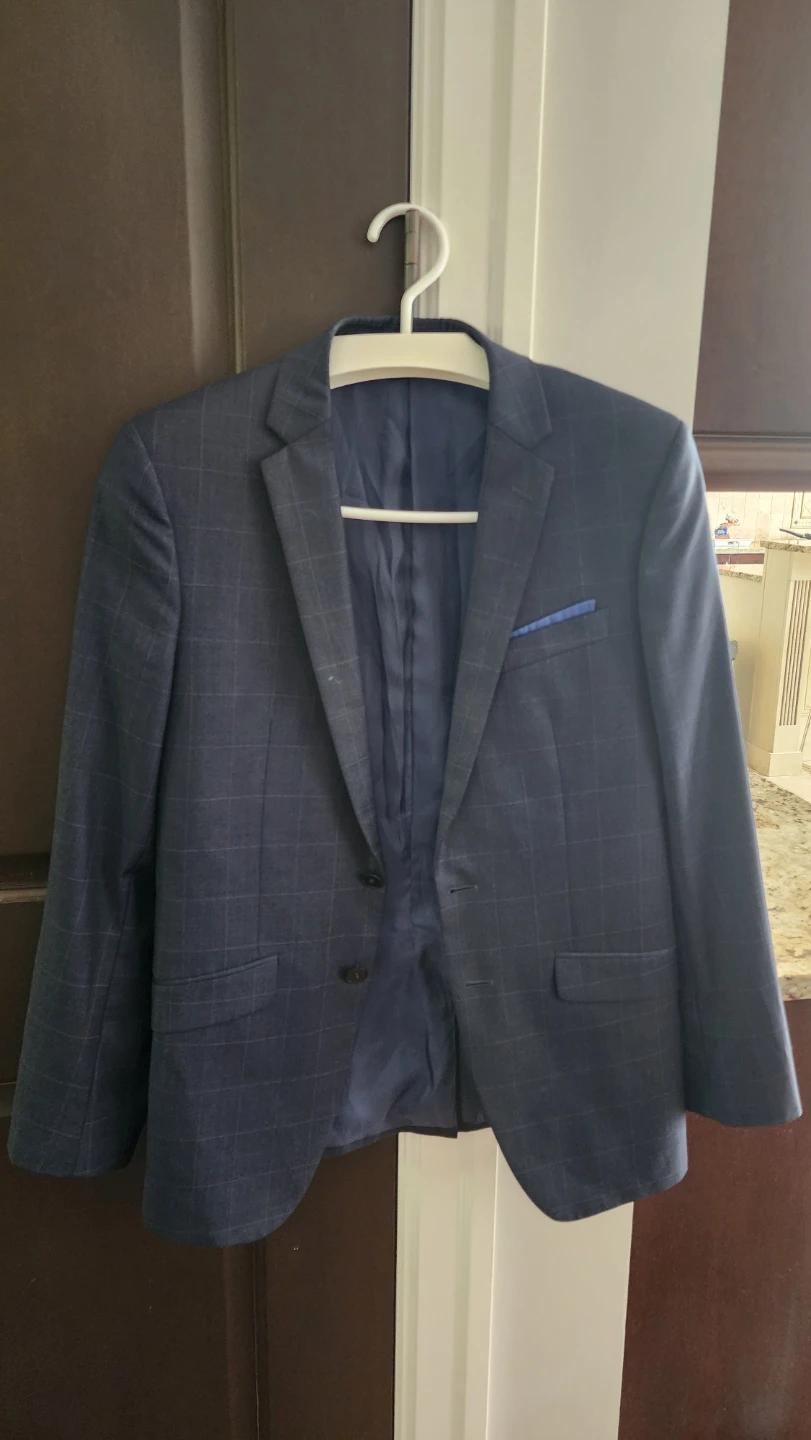 Saint Angelo Navy Checked Blazer