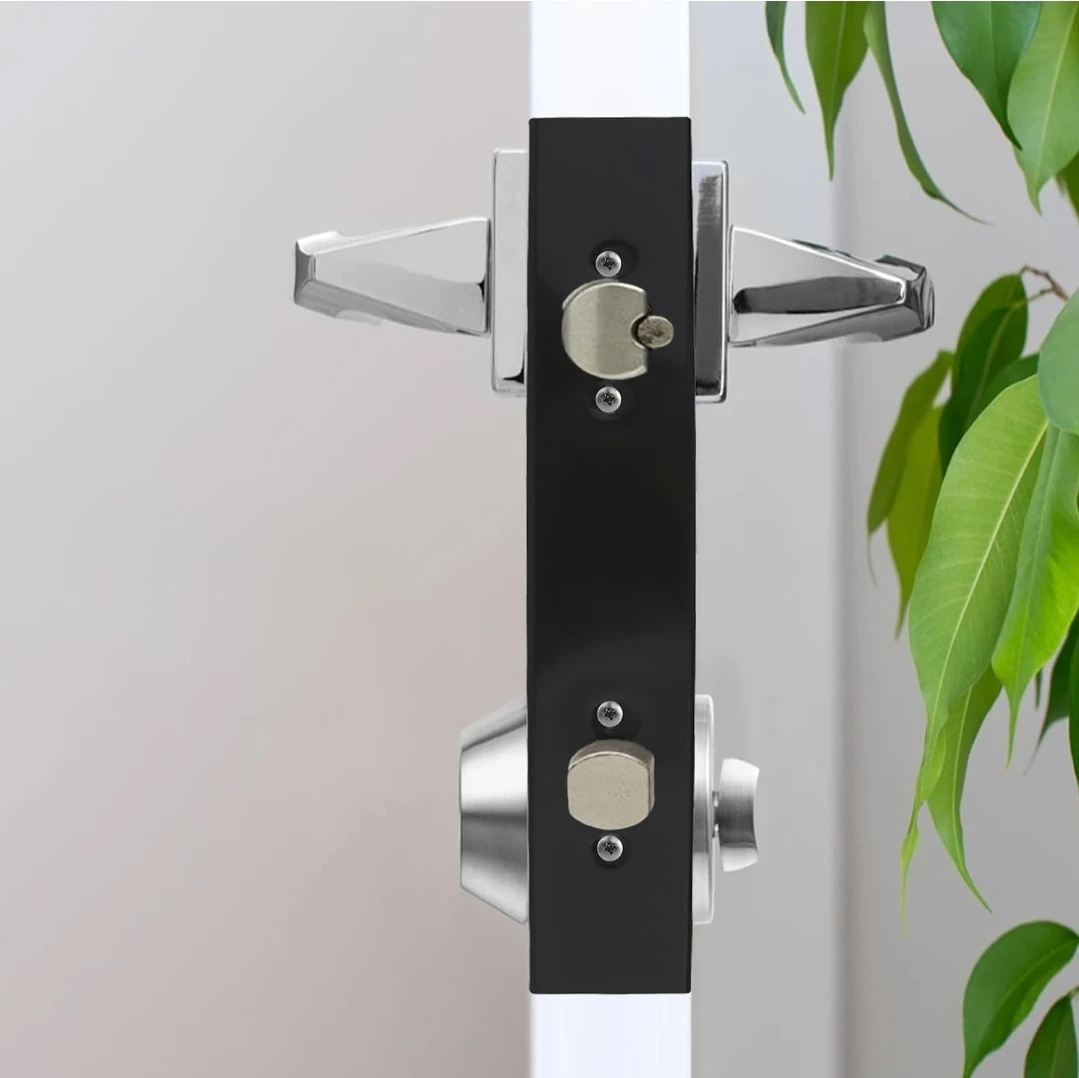 Door Knob Reinforcement Plate Black - photo 2