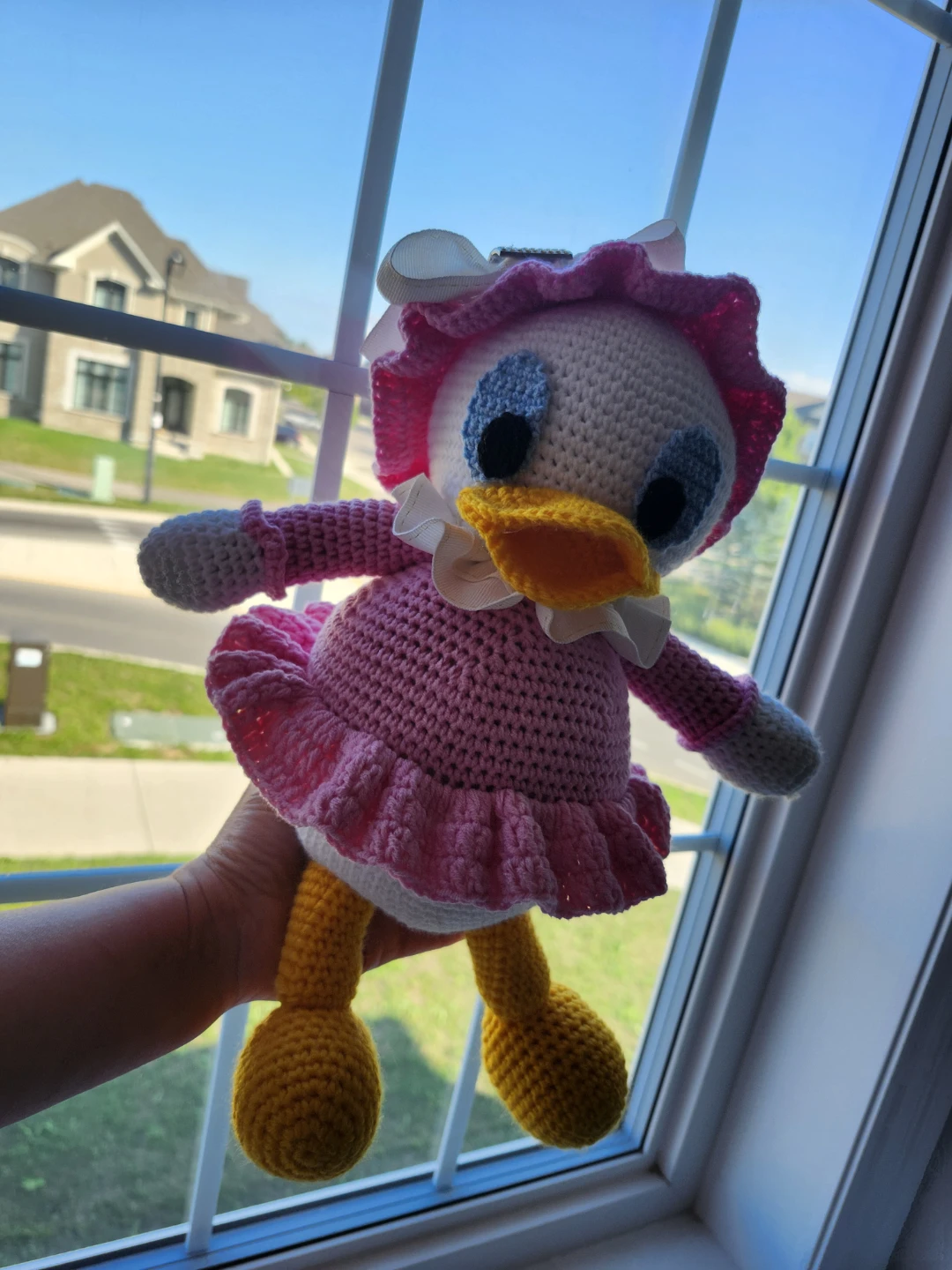 Handmade Daisy Duck Crochet Plush - photo 2