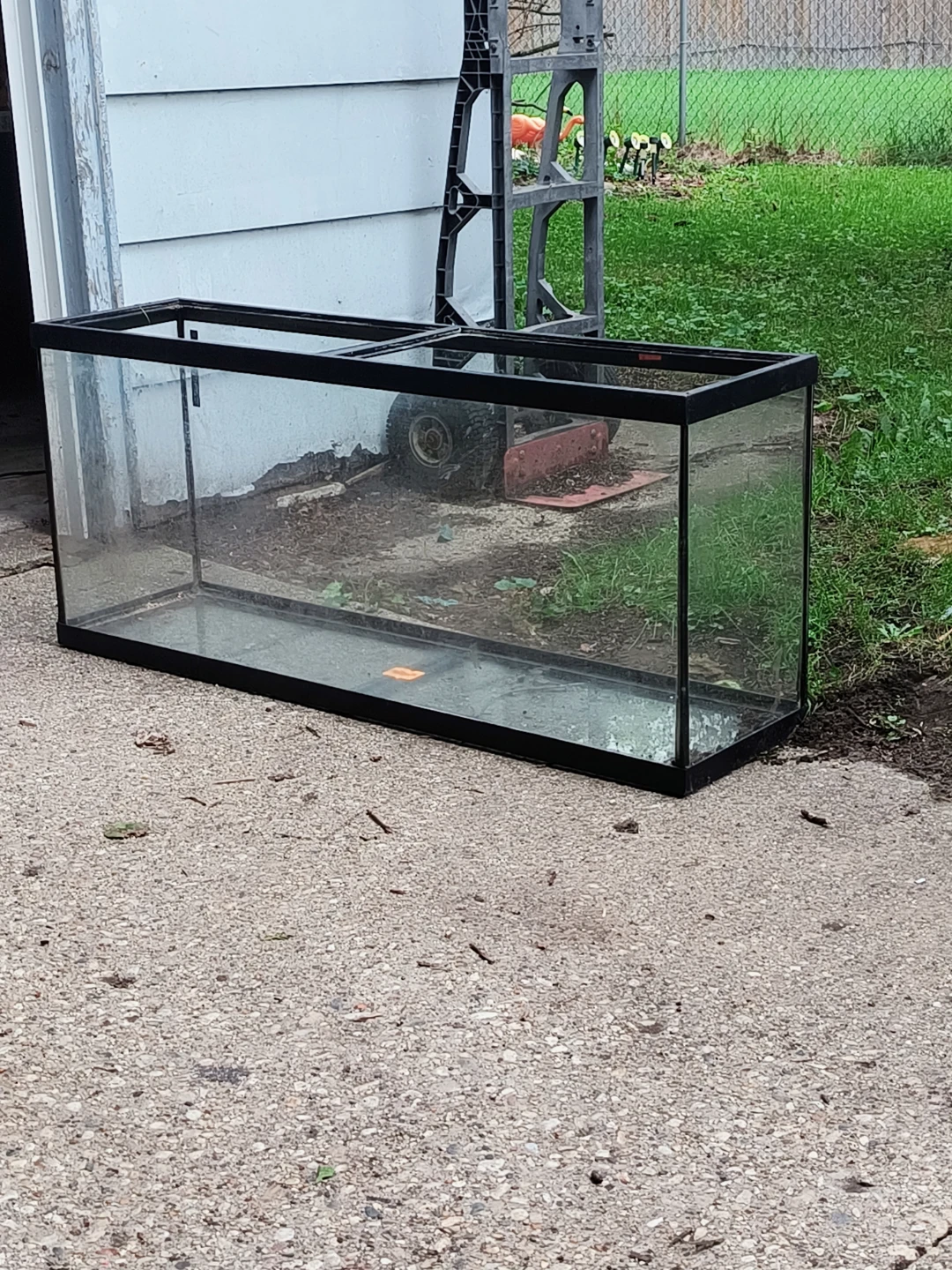 55 Gallon Glass Aquarium used Undamaged