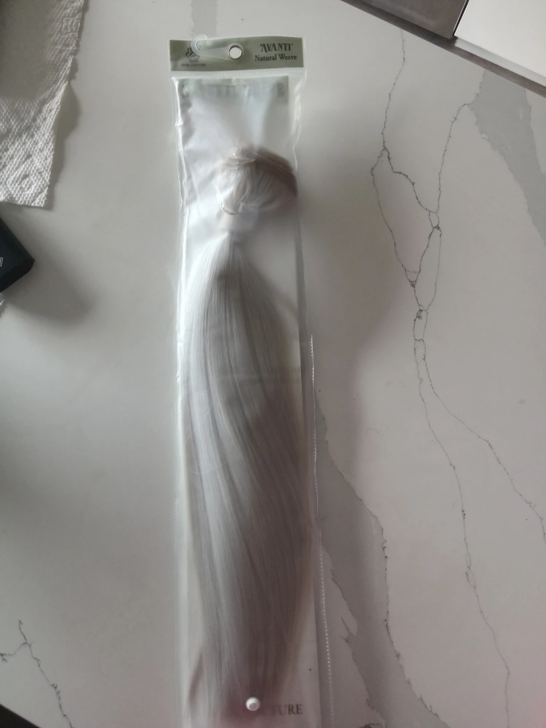 18" straight WEFT Avanti Remy Human Hair Natural Weave