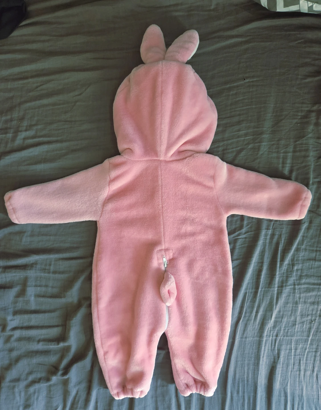 Pink Rabbit Baby Onesie Halloween  Costume 0-6M - photo 3