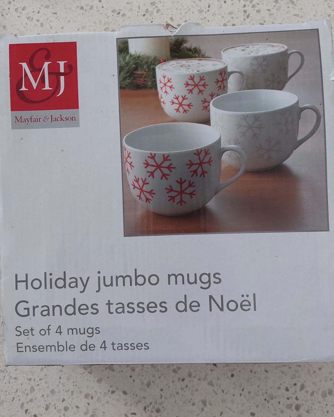 Mayfair & Jackson Holiday Jumbo Mugs