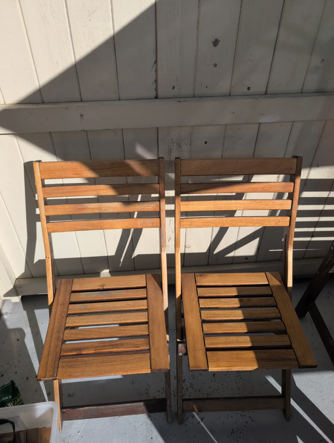Wooden outdoor patio dining set - photo 4