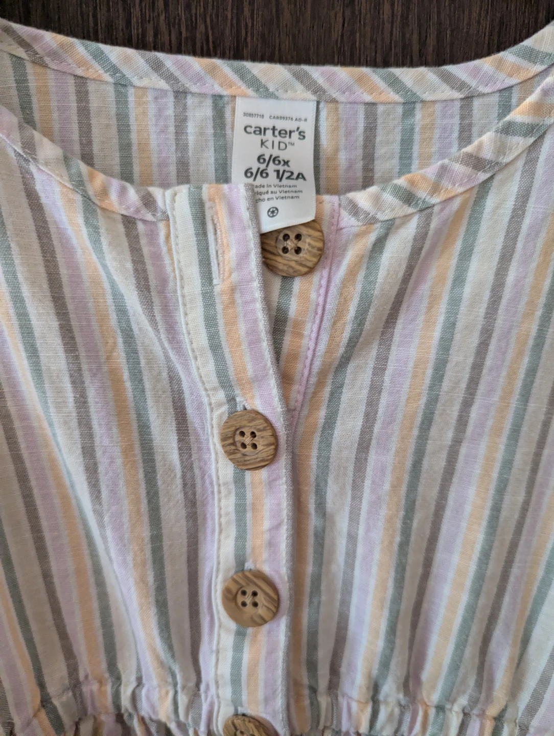 Carter's Kid Striped Dress Size 6/6x - photo 2