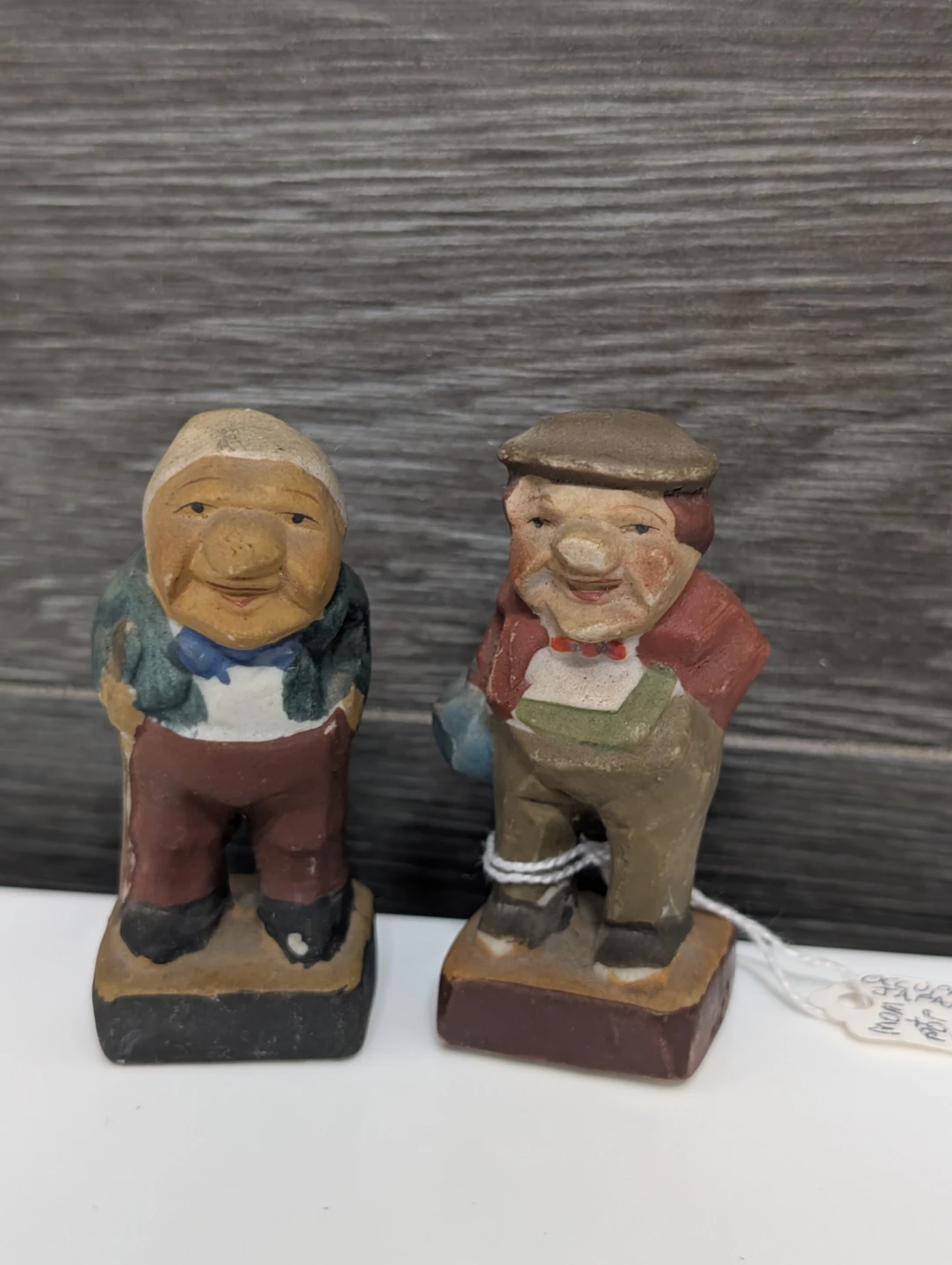 Vintage Occupied Japan Mom & Pop Hand Painted Figurines