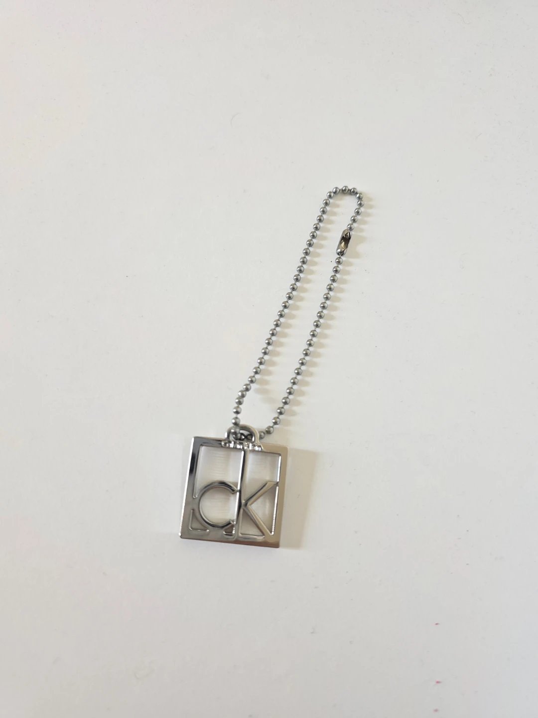 🏈 Calvin Klein ck logo keychain bag charm bag tag