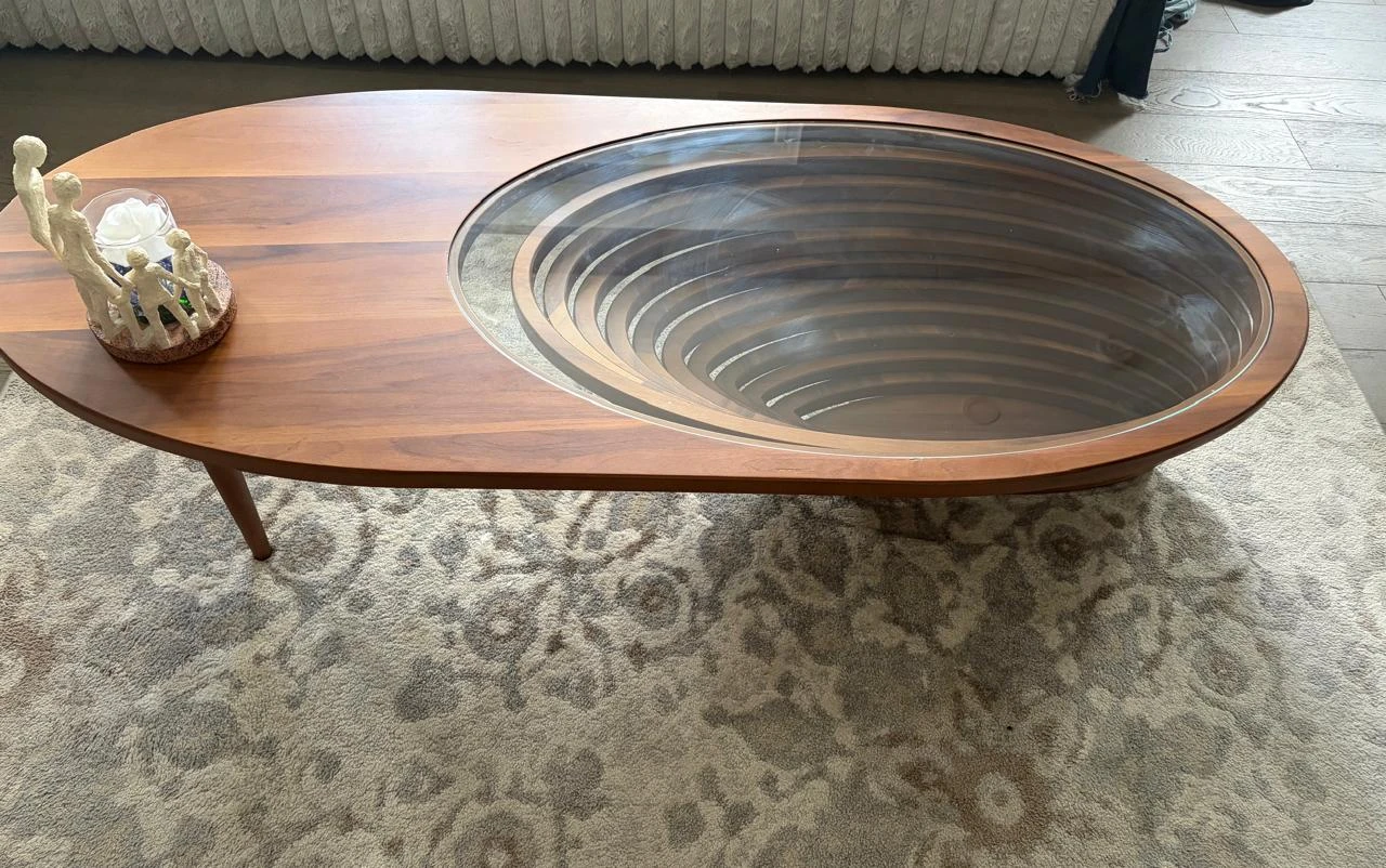 Modern Sculptural Wooden Coffee Table - photo 5