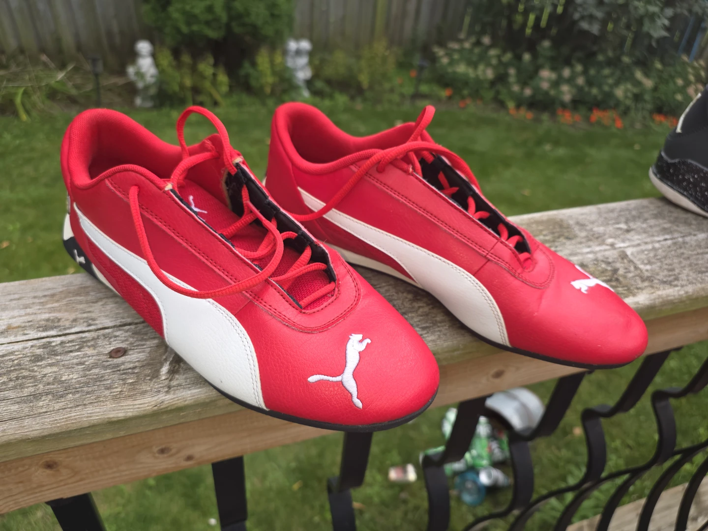 Puma Red and White Sneakers 11