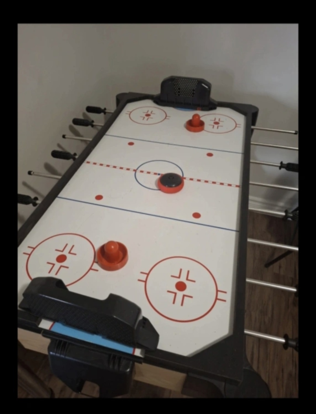 2-in-1 Reversible Foosball and Air Hockey Table - photo 4