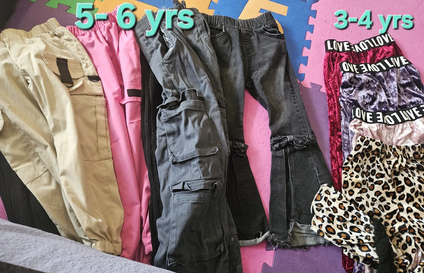 Assorted Girls Pants Bundle Sizes 4 - 6