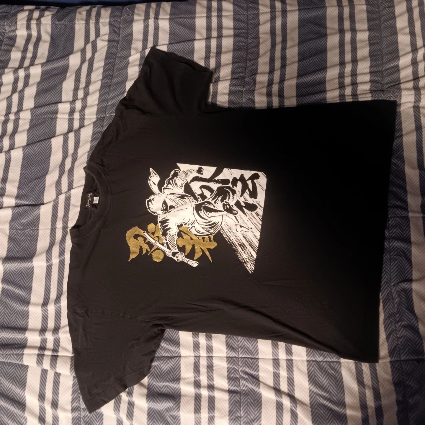 Japan Shine Black T-Shirt, Large