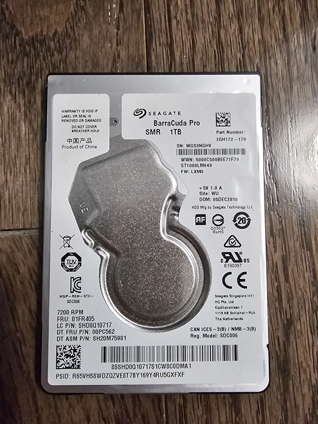 Seagate BarraCuda Pro 1TB 2.5-inch Internal Hard Drive
