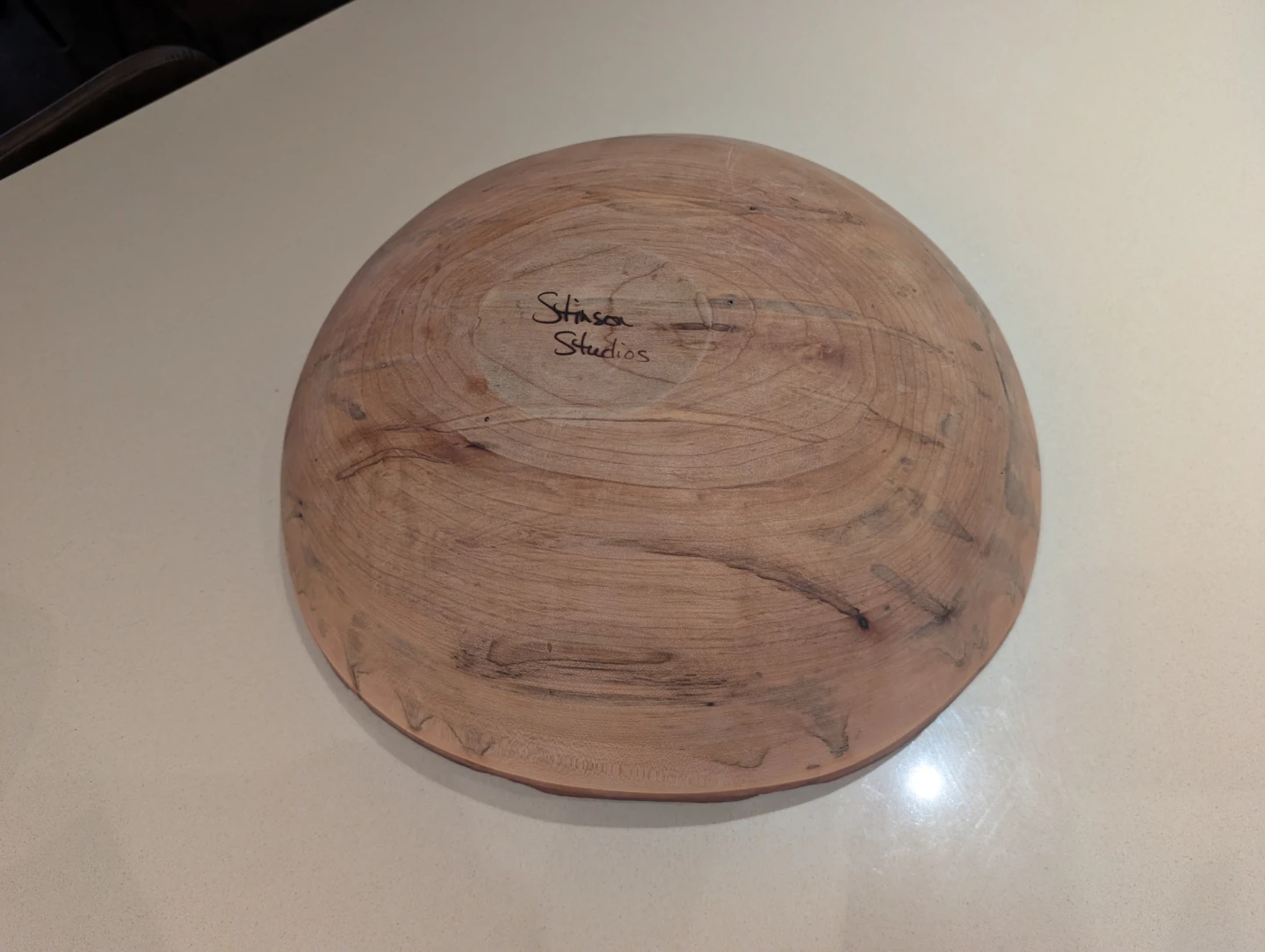 Handcrafted Stinson Studios Bark-Edge Wooden Bowl - photo 2