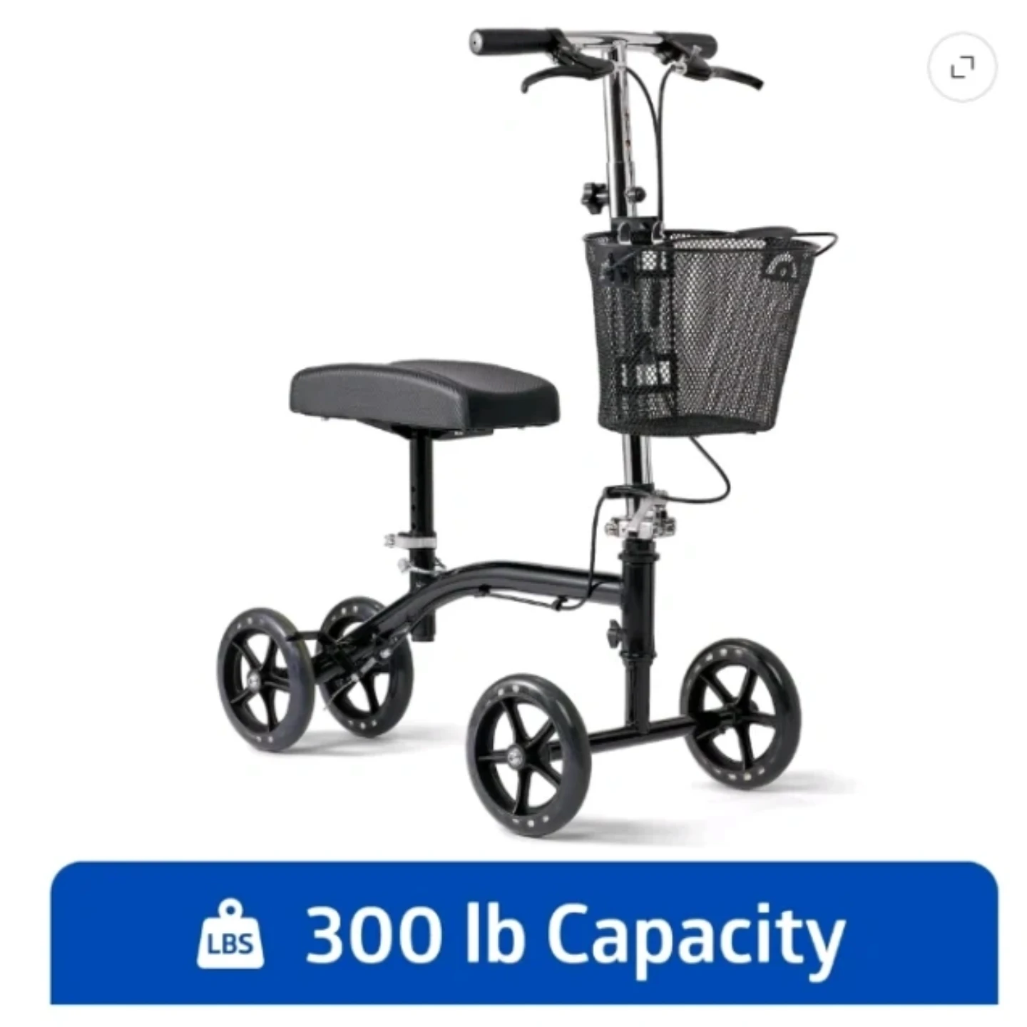 Medline Knee Walker Steerable Scooter with Basket - photo 4
