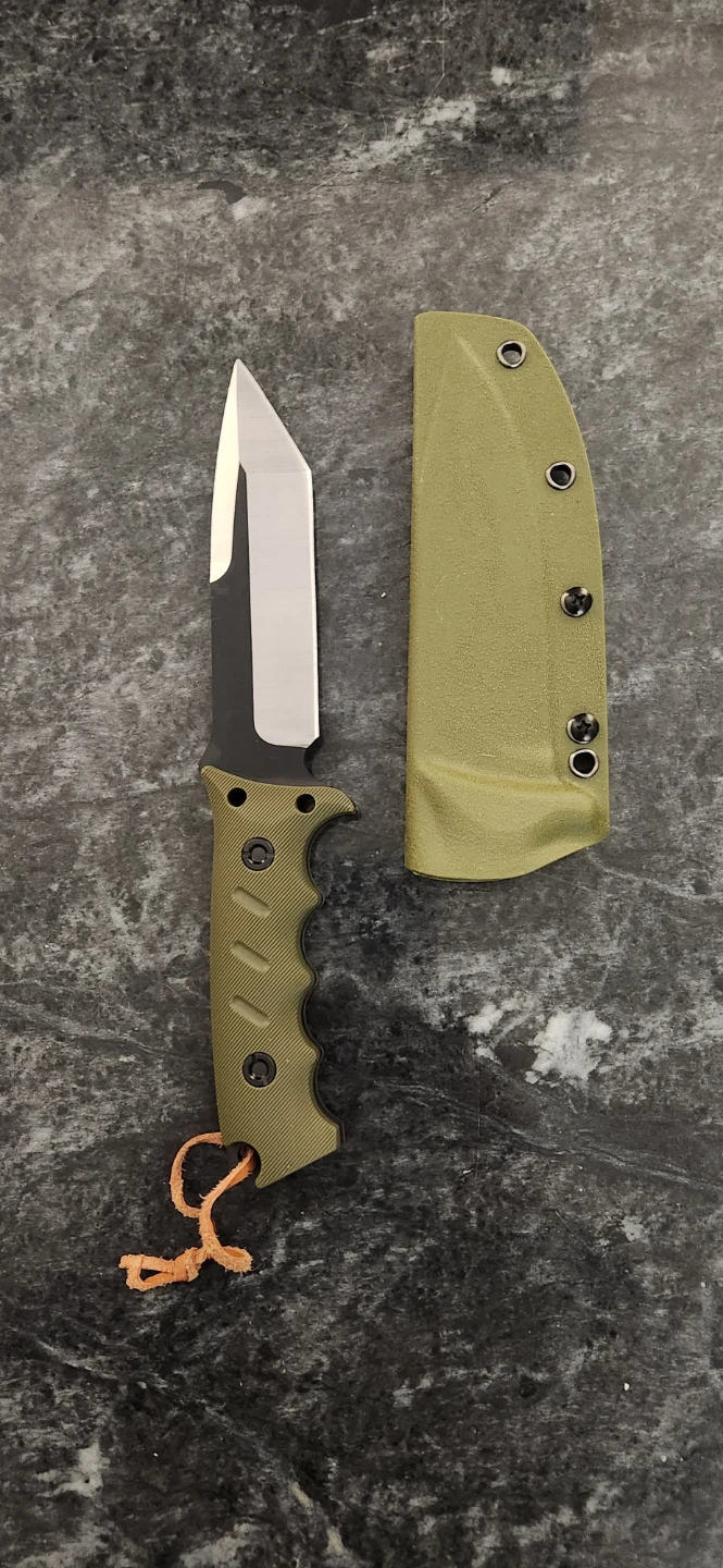 New Stainless Tanto Knife with Sheath - photo 3