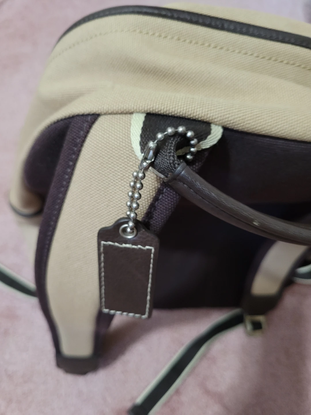 🏈Coach Canvas and Leather Backpack - photo 3