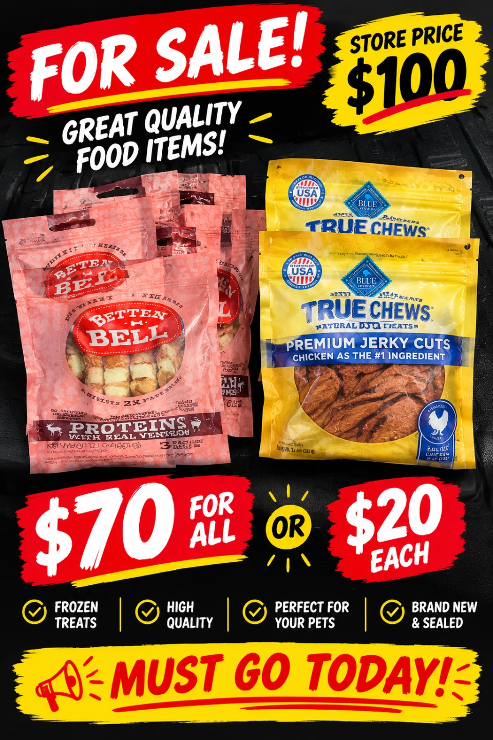 Betten Bell and True Chews Dog Treats