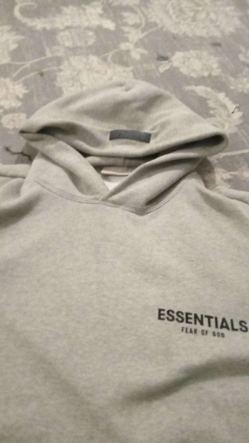 Size small in men's essentials hoodie used like new
