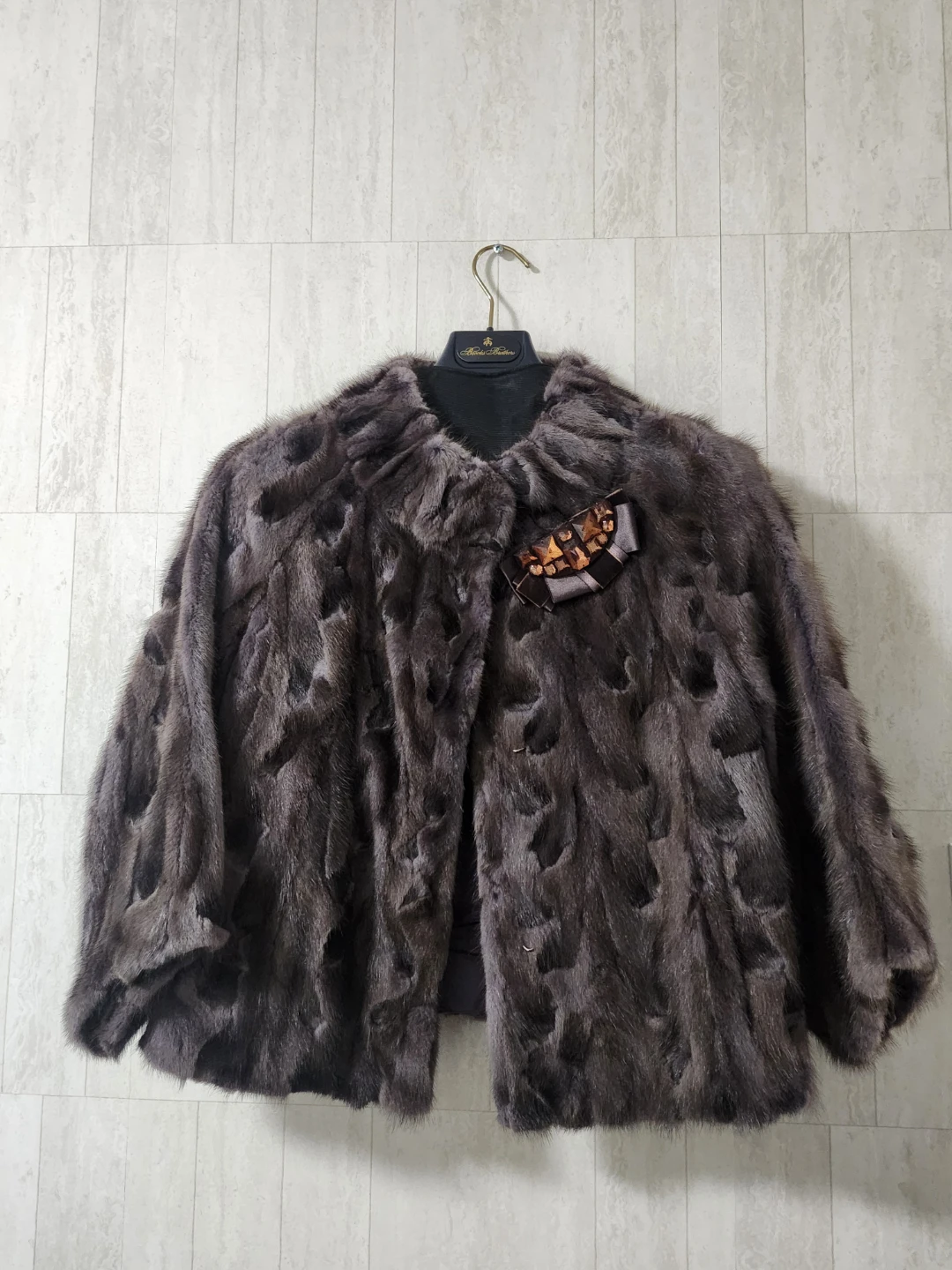 Purple real mink jacket - photo 2