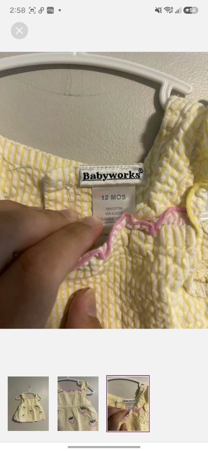 Babyworks yellow strawberry dress - photo 3