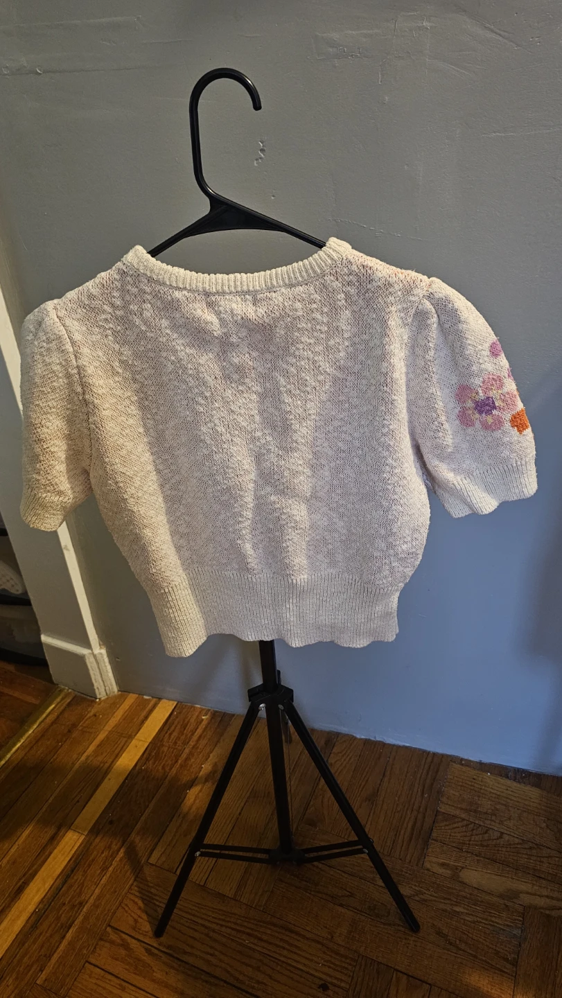 Driftwood Floral Short Sleeve Sweater - photo 2