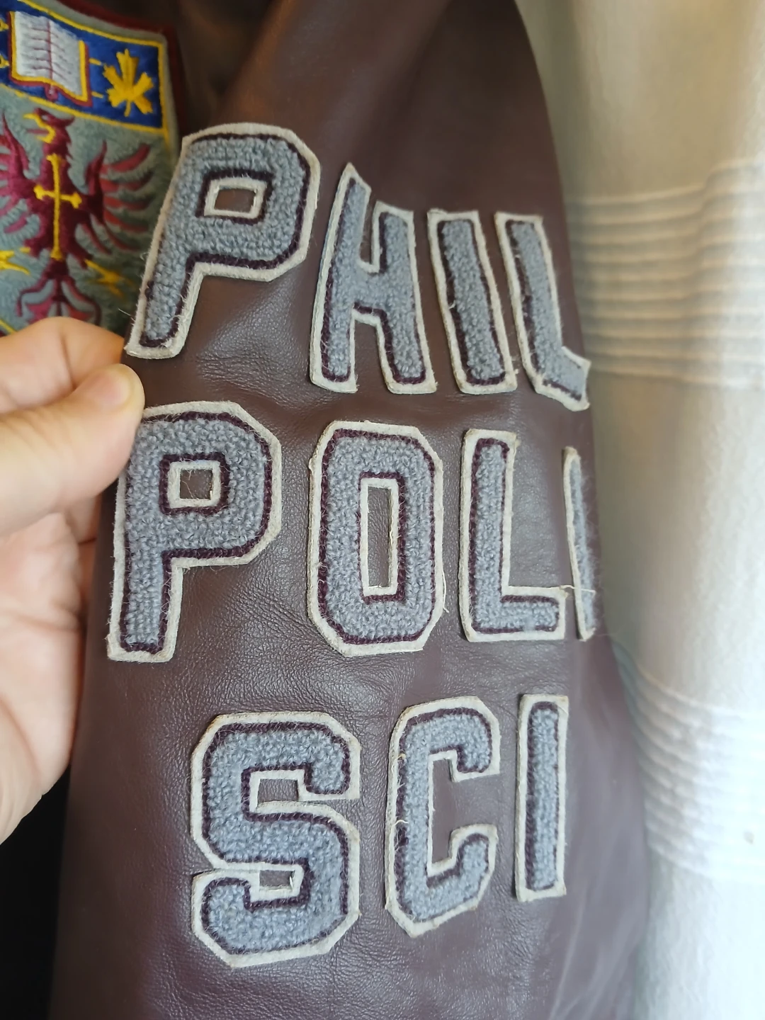 Vintage McMaster University Leather Varsity Jacket - photo 4