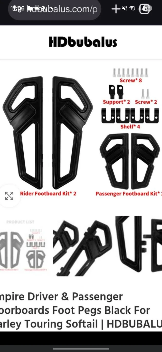 HDBubalus Driver & Passenger Footboard Kit