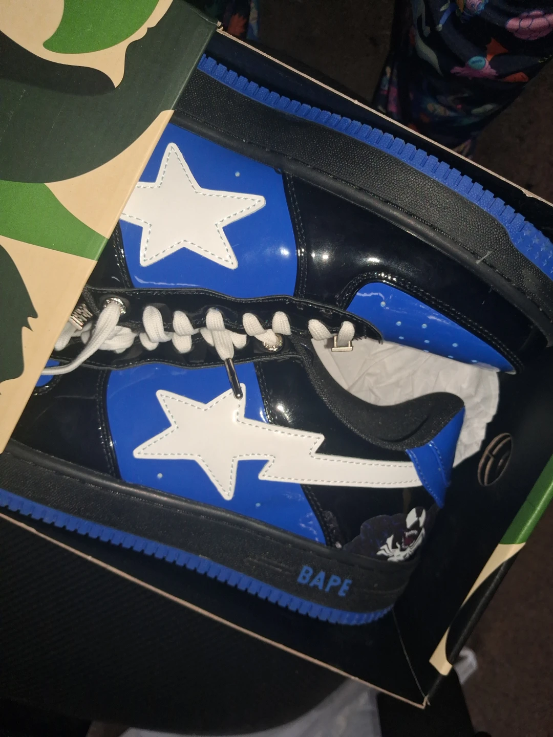 A Bathing Ape Bapesta Marvel Venom Size 11 - photo 3