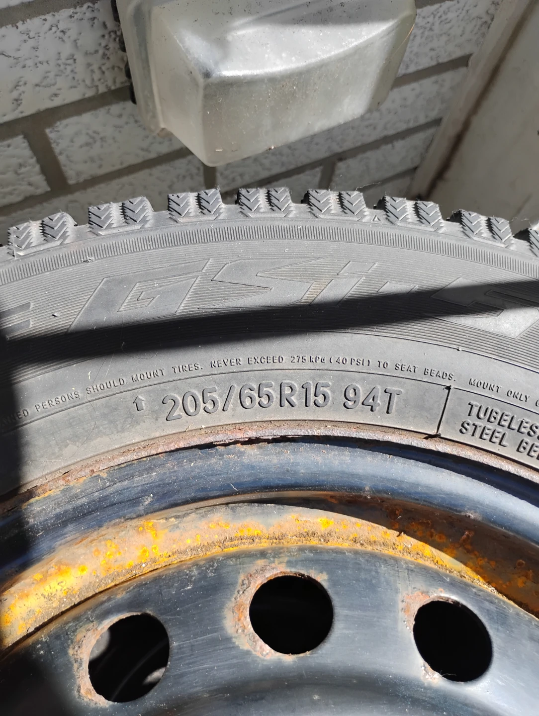 205/65R15 Tires on Steel Rims - photo 2