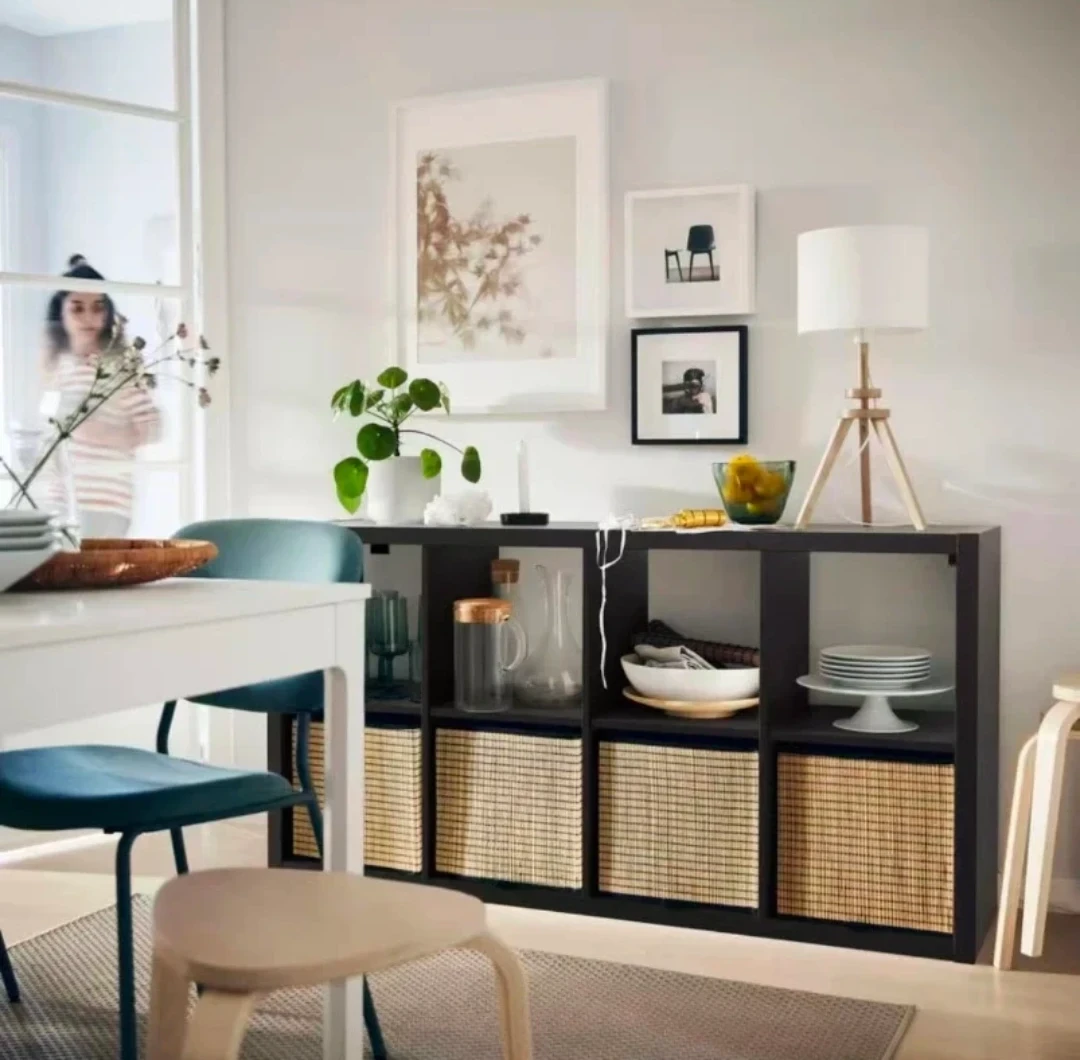 IKEA KALLAX Shelving Unit Black-Brown - photo 3