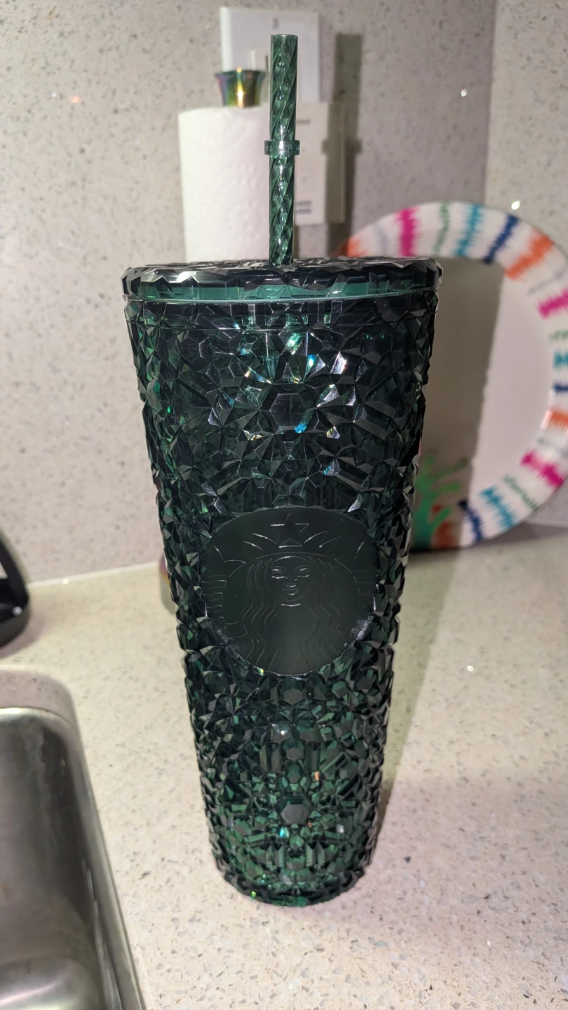 Starbucks Studded Cold Cup Tumbler Dark Green - photo 5