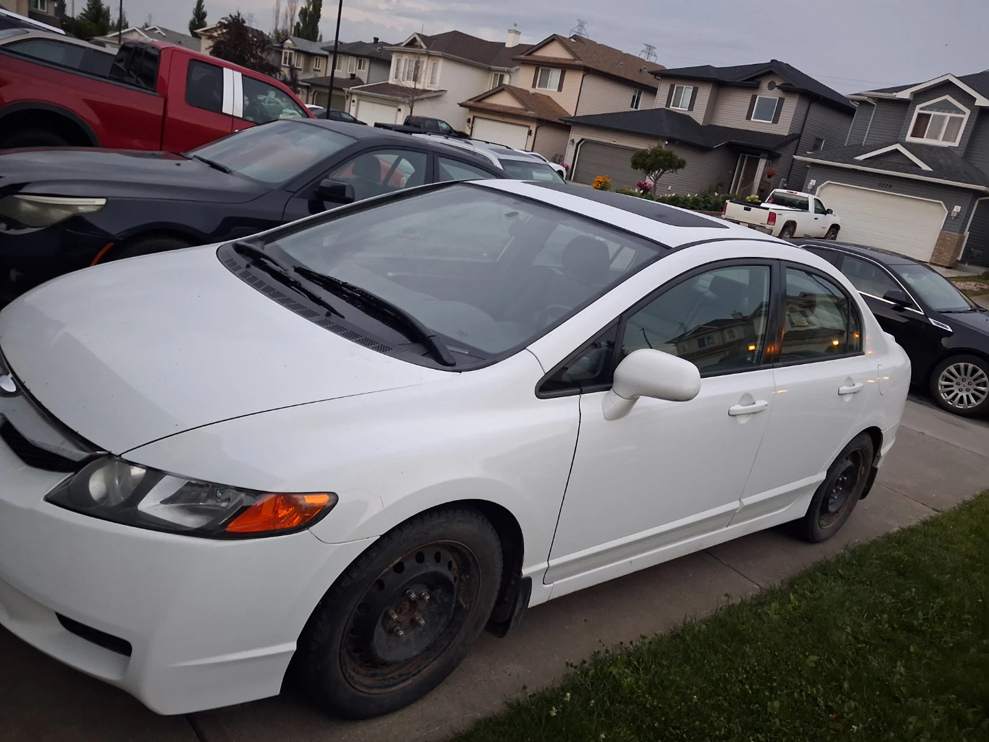 2008 White Honda Civic Sedan - photo 5
