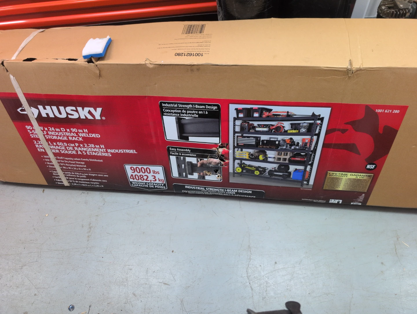 Husky 5-Shelf Industrial Welded Steel Storage Rack
