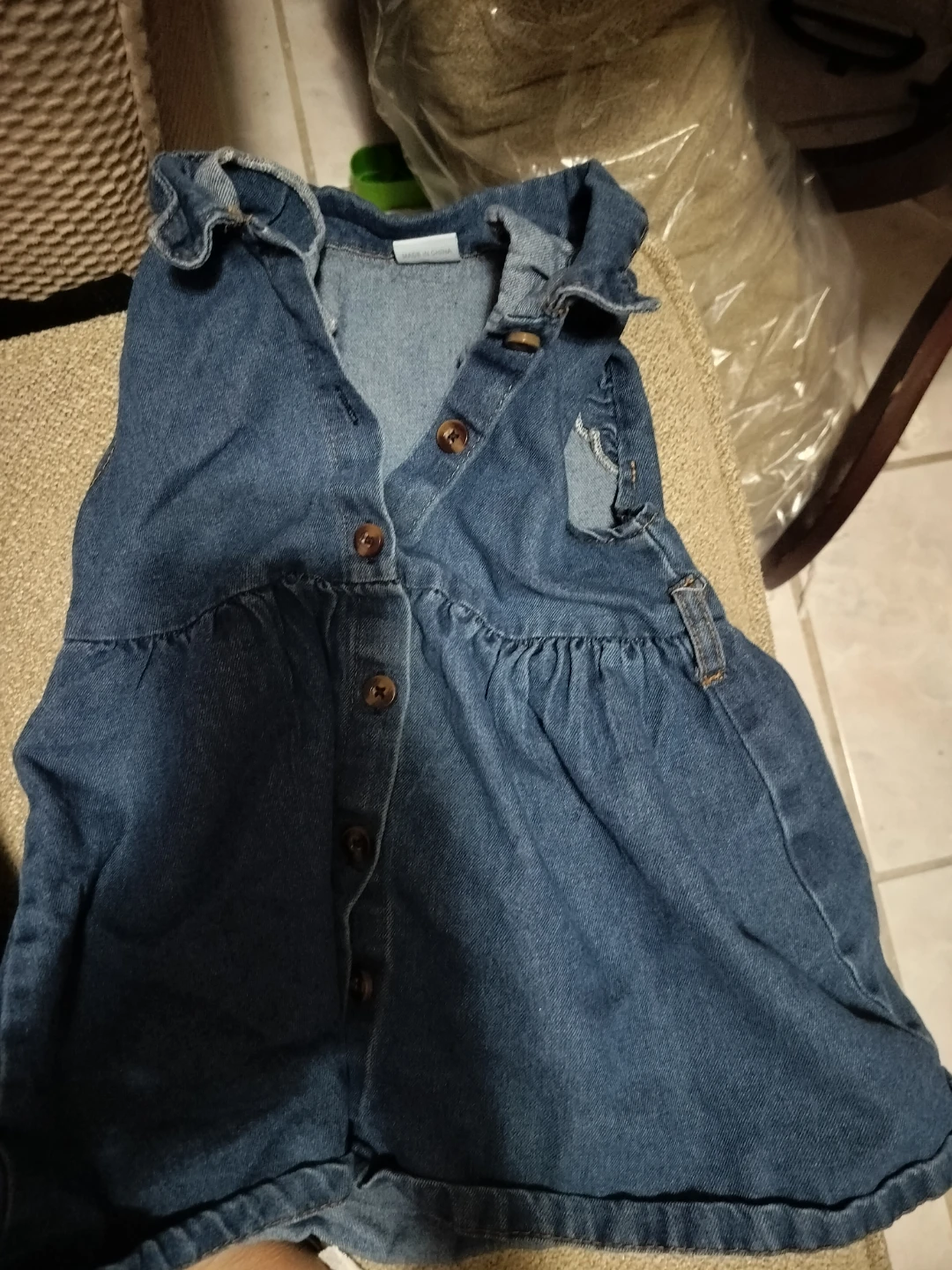 🏈Girls Blue Denim Dress