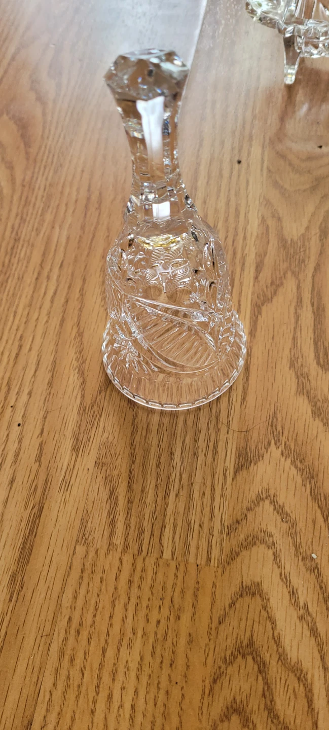 Clear Cut Crystal Decorative Bell - photo 2