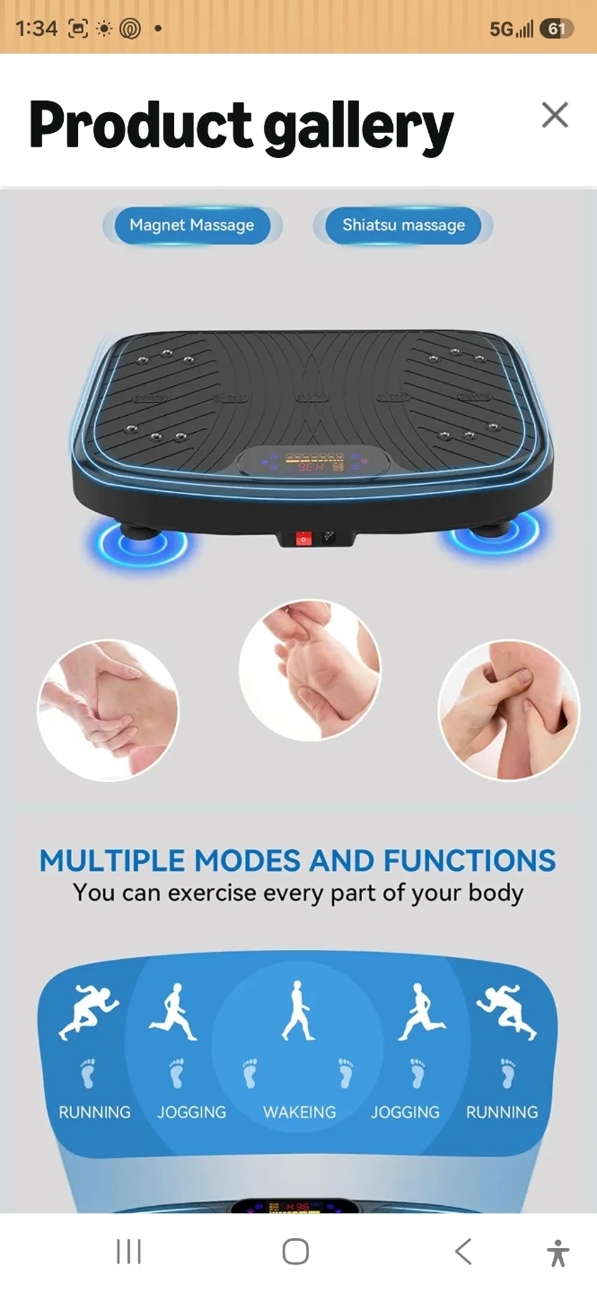 Vibration Fitness Plate with Remote - photo 3