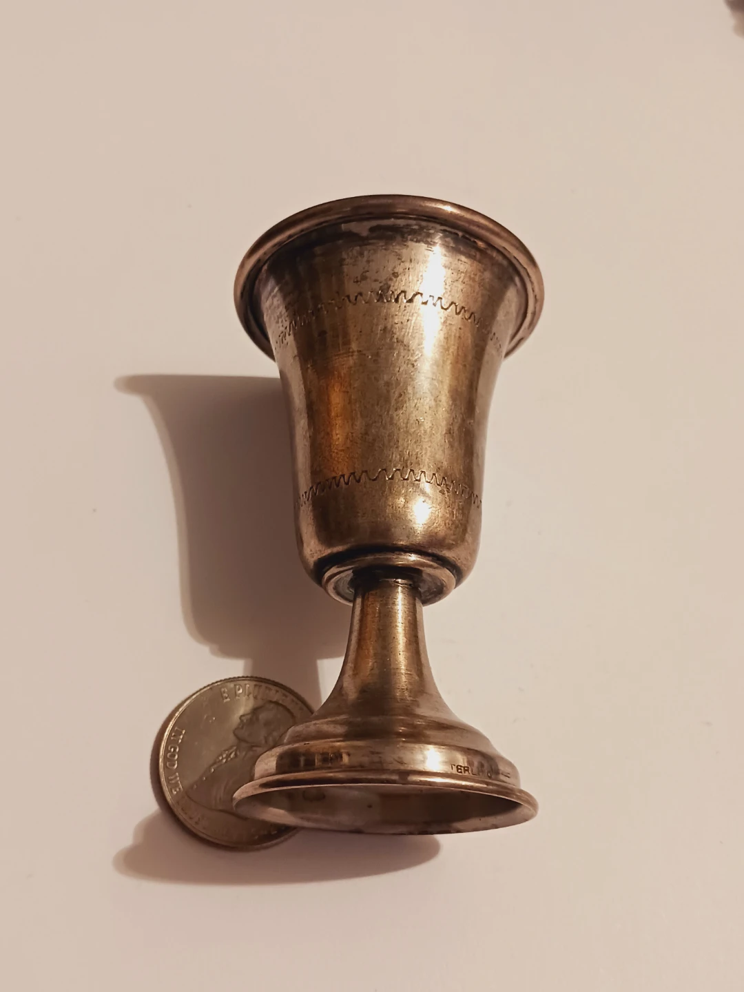 Judaica Sterling Silver 925 Small Kiddush Cup - photo 2