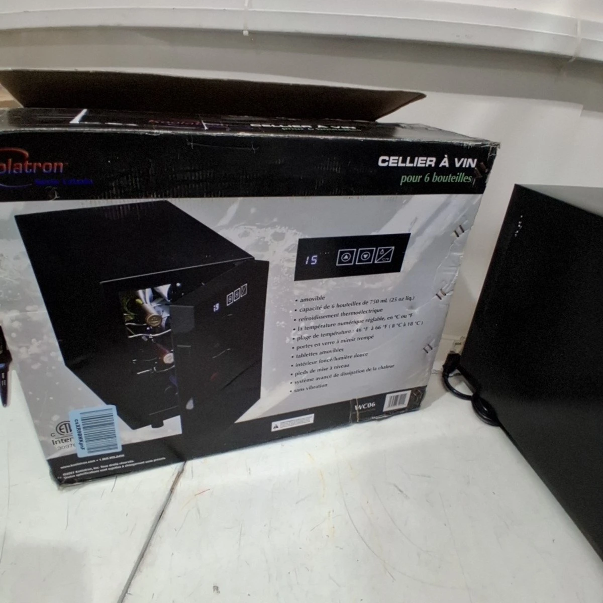 Koolatron 6-Bottle Thermoelectric Wine Fridge / Cooler (Black) - photo 5