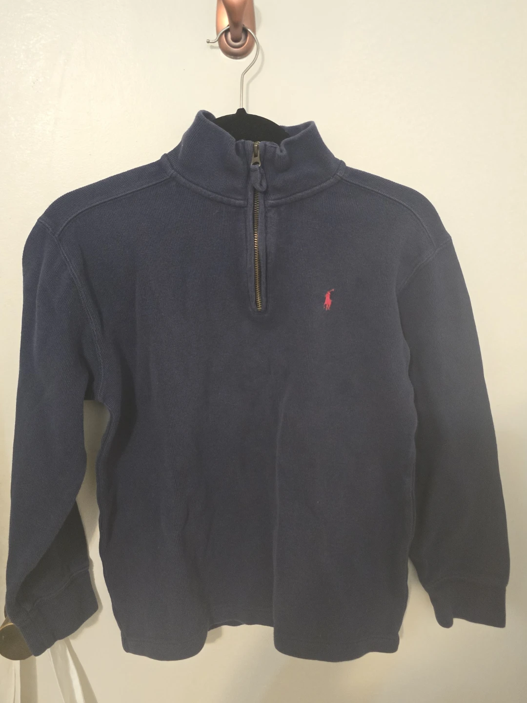 Polo Ralph Lauren Half-Zip Sweater Navy kids 10-12 y.o - photo 3