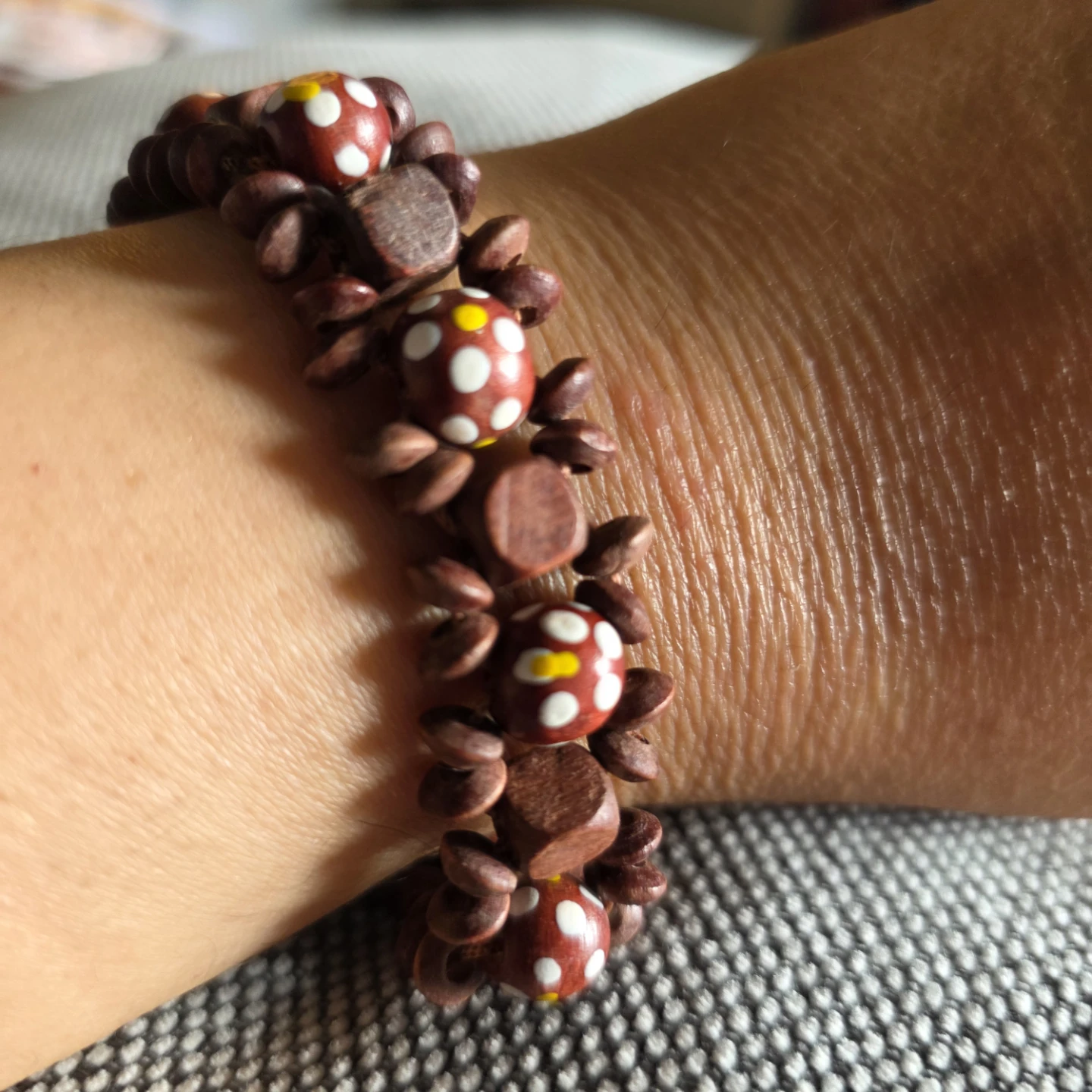 Handmade Wooden Bead Bracelet
