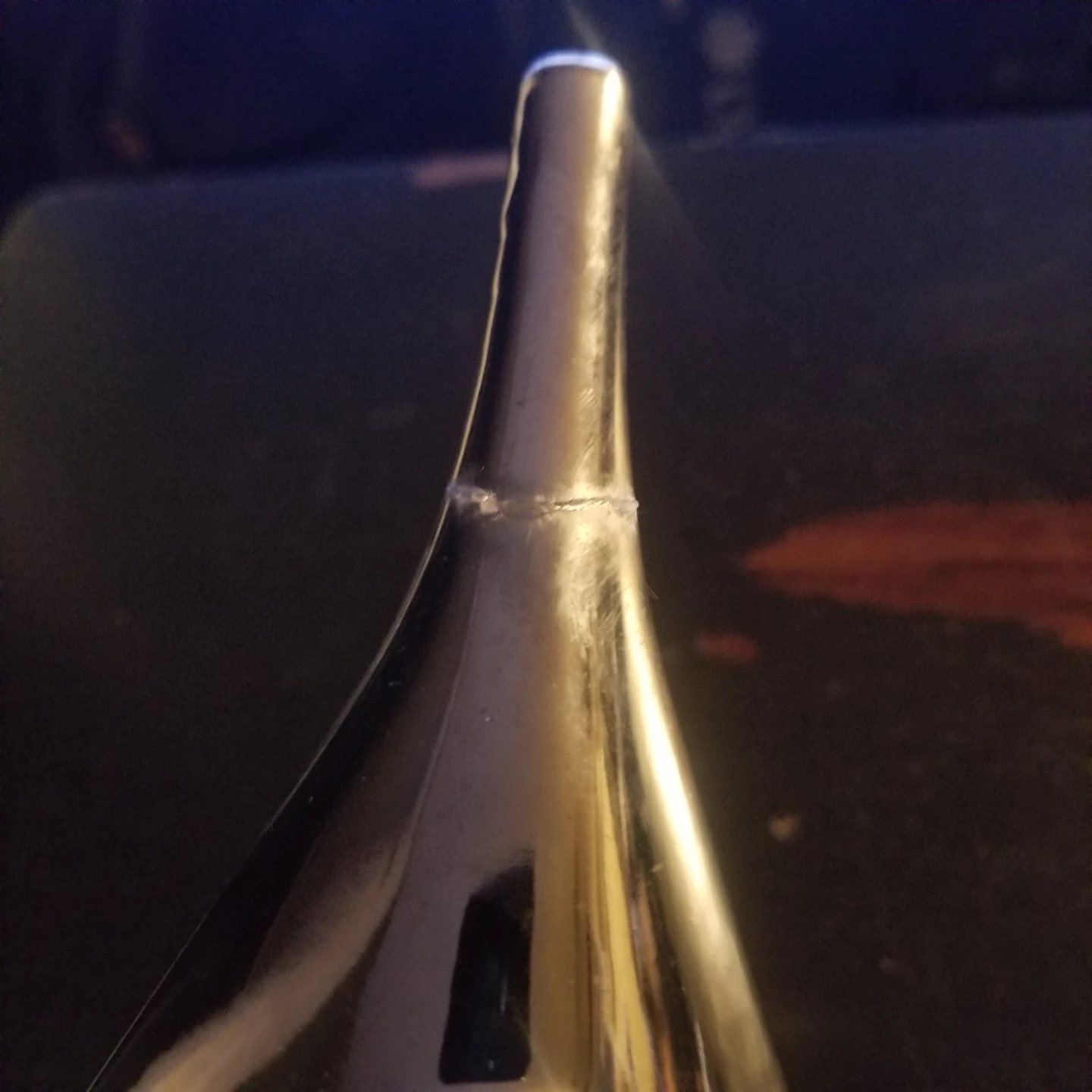 Silver-toned metal leaf-shaped dish - photo 3